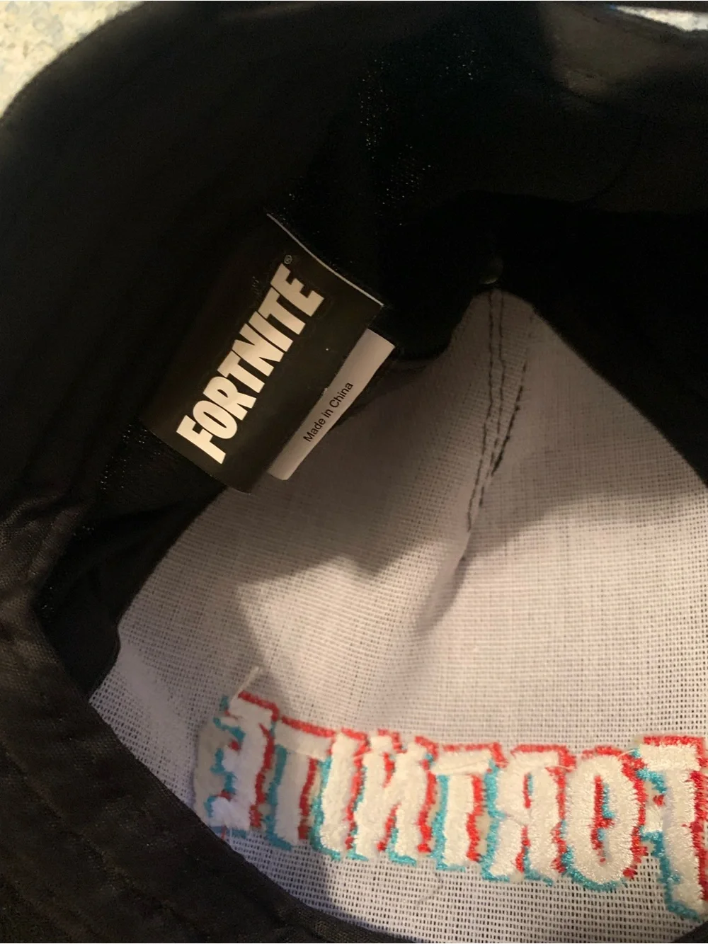 Fortnite Embroidered Logo Youth Rope Hat Black